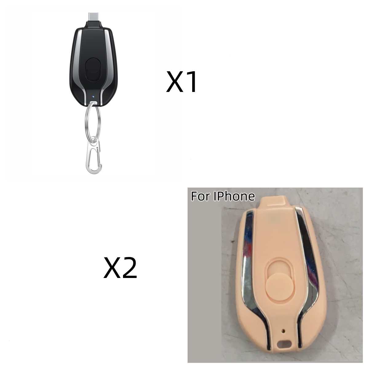 Mini Power Emergency Pod Keychain 1500mAh