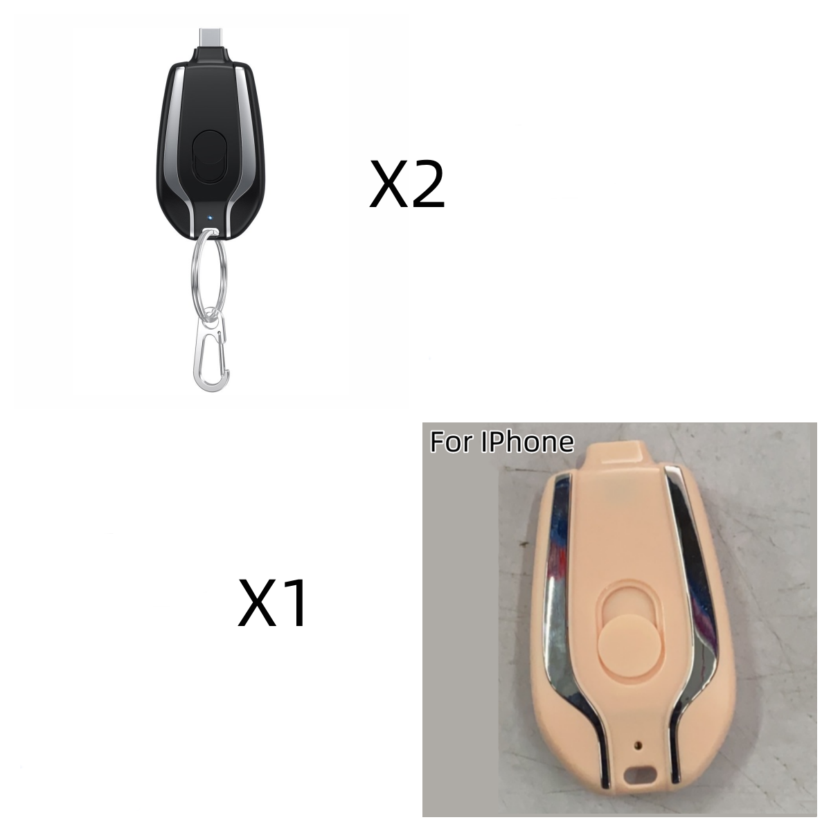 Mini Power Emergency Pod Keychain 1500mAh