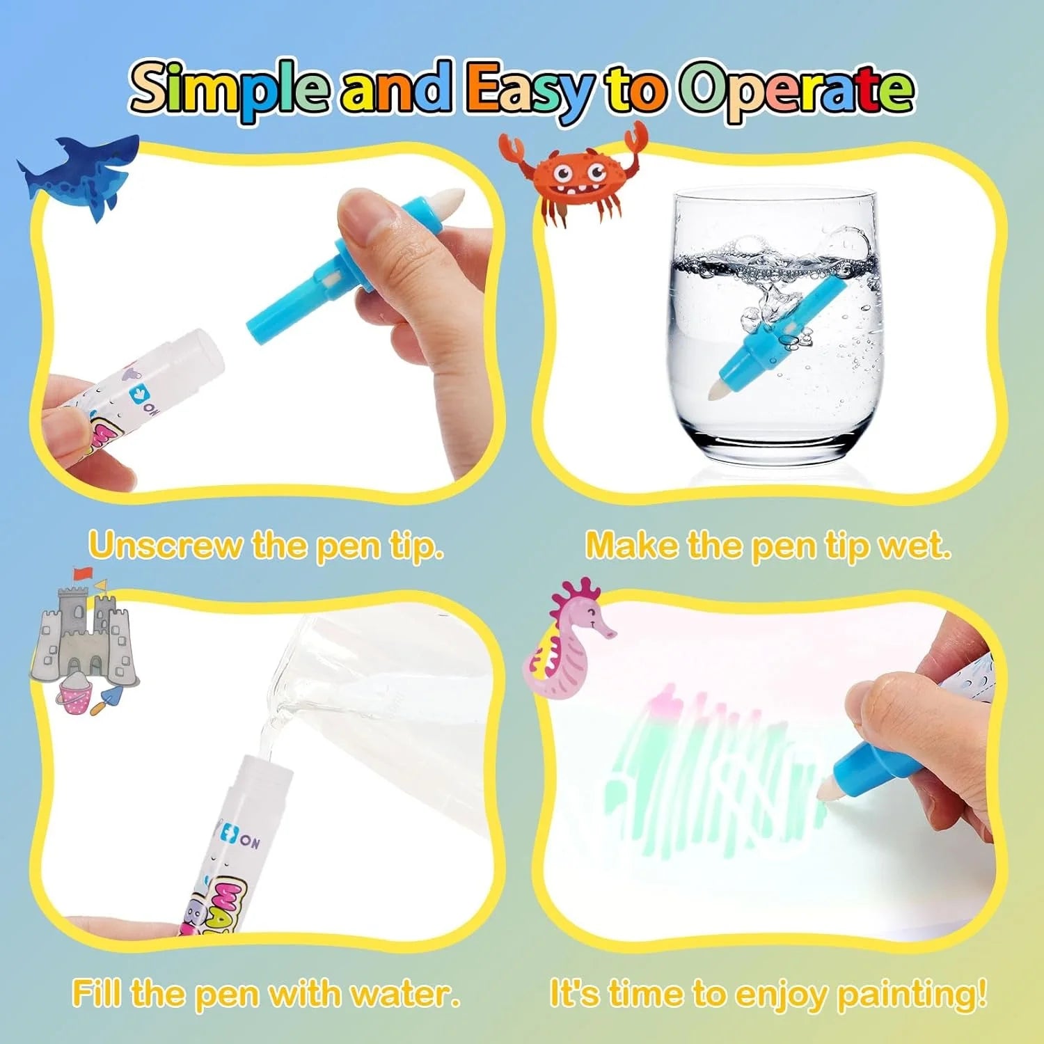 Ink Free Magic Aqua Reusable Doodle Mat