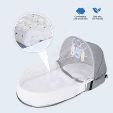 Portable Baby Bed – Safe, Comfy & Easy to Carry Anywhere!