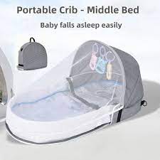Portable Baby Bed – Safe, Comfy & Easy to Carry Anywhere!