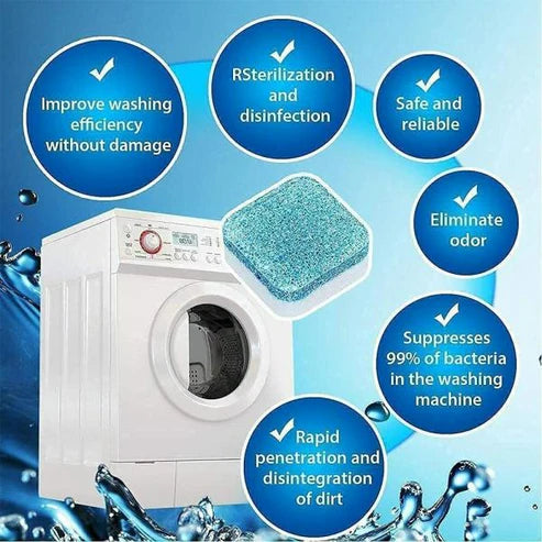 12 Tablets Pack - Washing Machine Cleaning Tablets