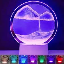 Led Sandscape Lamp 3d Moving Sand