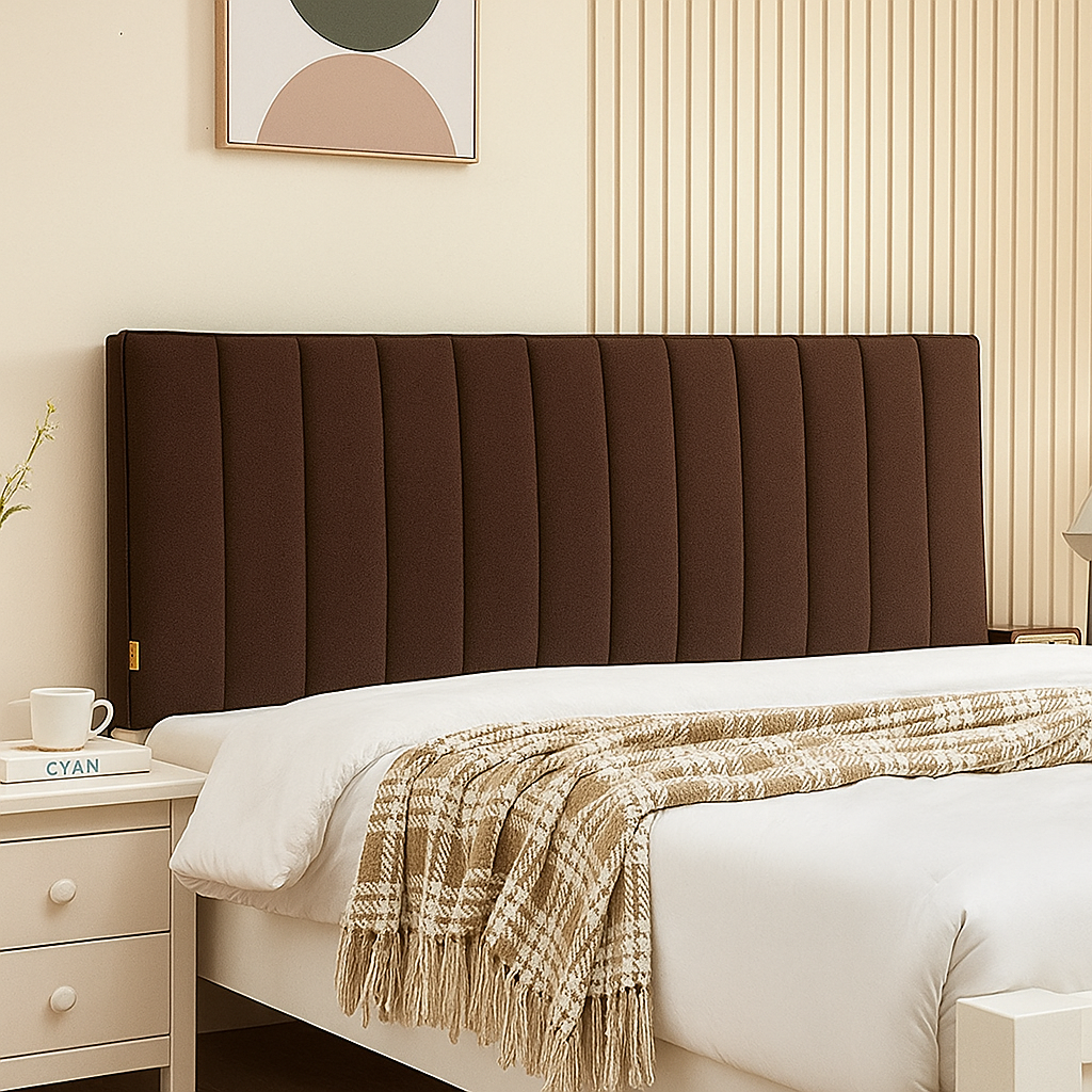 Designer Padded Plush Bed Headboard Velvet Cover King Size (Width:75 inch x Height:30 inch)